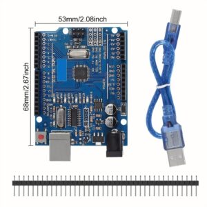 Uno R3 Compatible Development Boad with Acrylic Case