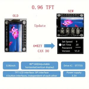0.96 TFT Display 4 Key Arduino Raspberry Pi