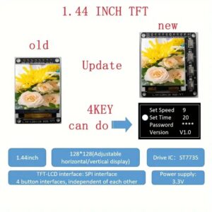 1.44" TFT Color Display TFT LCD Display with Key Interface