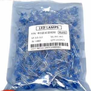 Blue 3mm Led Diode 1000ct Bag