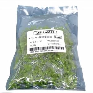 Yellow 3mm Led Diode 1000ct Bag