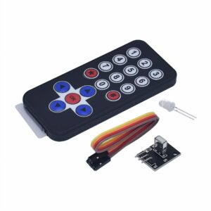 Infrared Remote Control Module Wireless IR Receiver Module DIY Kit HX1838 for Arduino Raspberry Pi (Black)