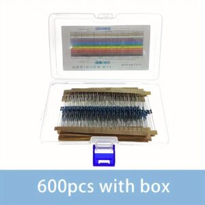 600pc 1/4W Metal Film Resistor Kit 1%