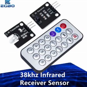 Infrared Remote Control Module Wireless IR Receiver Module DIY Kit for Arduino Raspberry Pi (Silver)