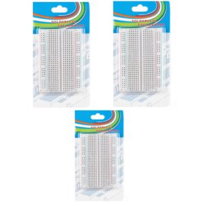 400-point solderless breadboard for Arduino and electronics prototyping with standard 2.54 mm spacing.