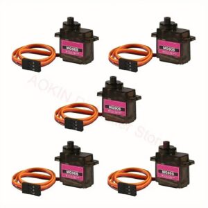 MG90S 9G micro servo motor with metal gears, compact size, and 3-wire connector for Arduino, RC, and robotics projects.