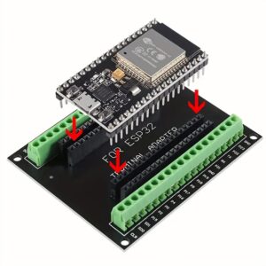 Compact ESP32 board with 38Pin GPIO for prototyping and STEM learning