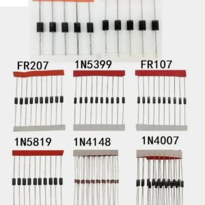 Fast Switching Schottky Diode Kit with 1N4148 1N4007 1N5819 1N5399 1N5408 1N5822 FR107 FR207